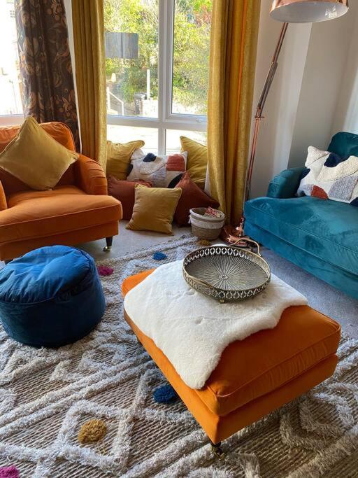 Luxury Modern 1Bed Sea View Apartment Rhôs-on-Sea Extérieur photo