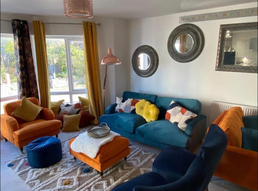 Luxury Modern 1Bed Sea View Apartment Rhôs-on-Sea Extérieur photo